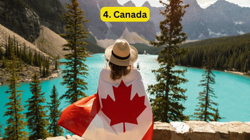 Serene Nature in Banff National Park, Canada - Safest Countries for Solo Female Travelers