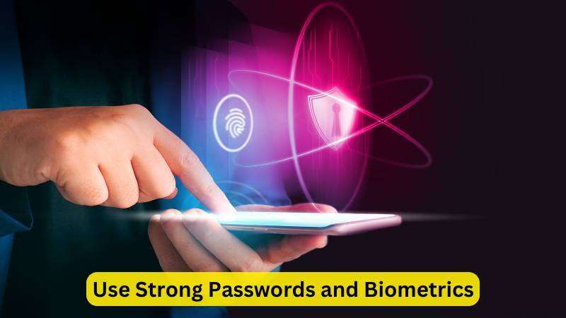 Use Strong Passwords and Biometrics